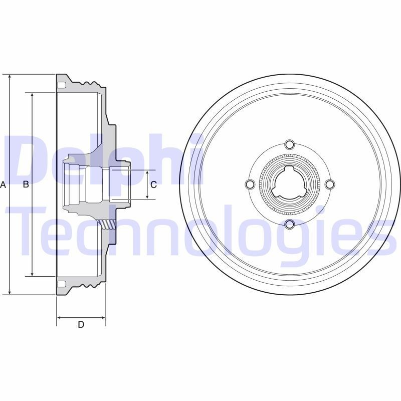 DELPHI BF510: Piduritrummel 275mm