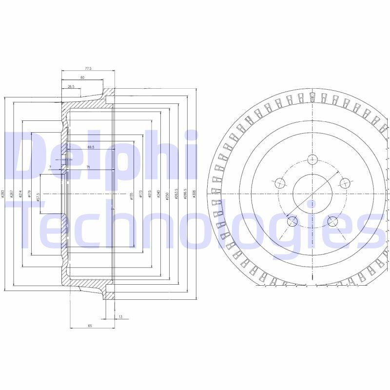 DELPHI BF515: Piduritrummel