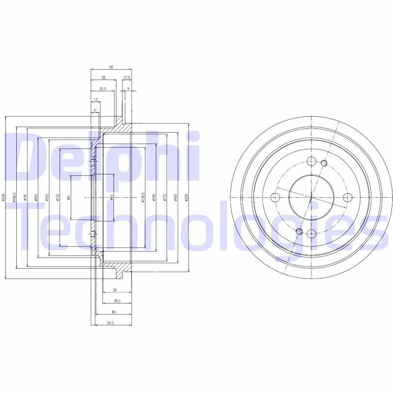DELPHI BF516: Piduritrummel 224mm