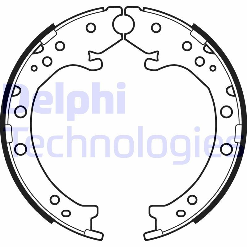 DELPHI LS2034: Piduriklotside komplekt, seisupidur