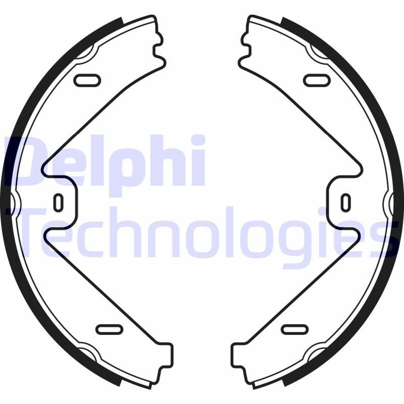 DELPHI LS2036: Piduriklotside komplekt, seisupidur