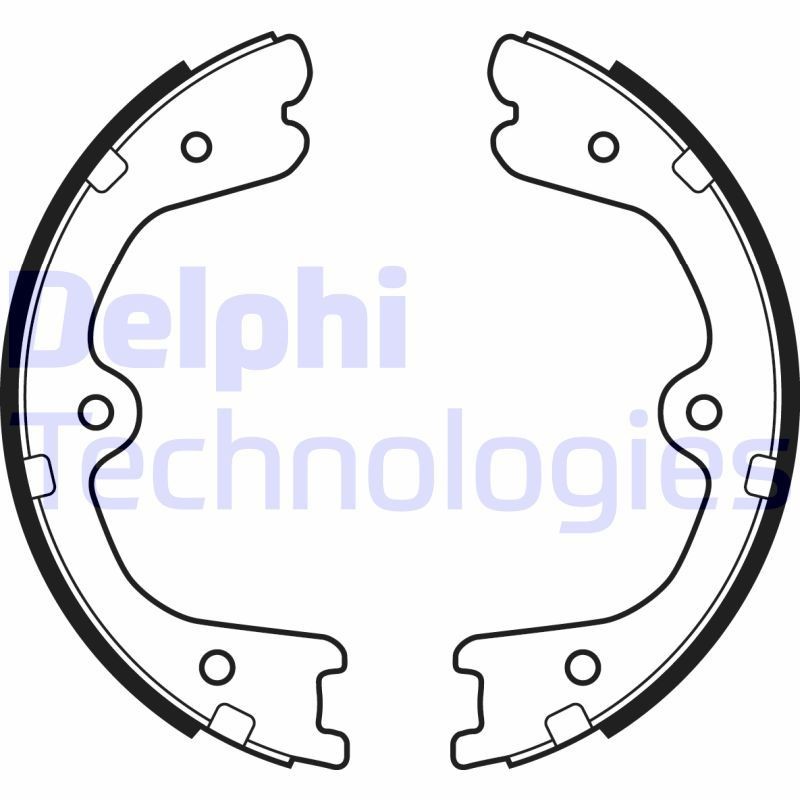 DELPHI LS2037: Piduriklotside komplekt, seisupidur
