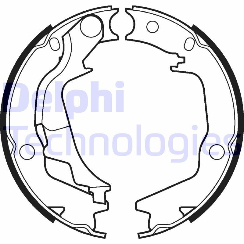 DELPHI LS2042: Piduriklotside komplekt, seisupidur