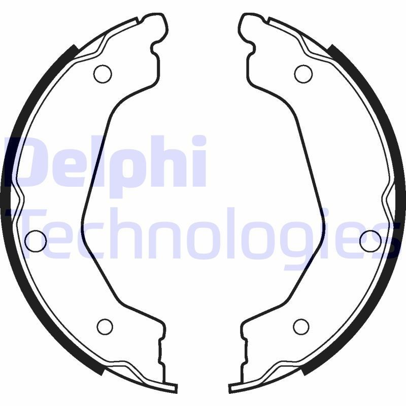 DELPHI LS2043: Piduriklotside komplekt, seisupidur