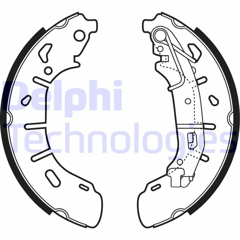 DELPHI LS2050: Piduriklotside komplekt
