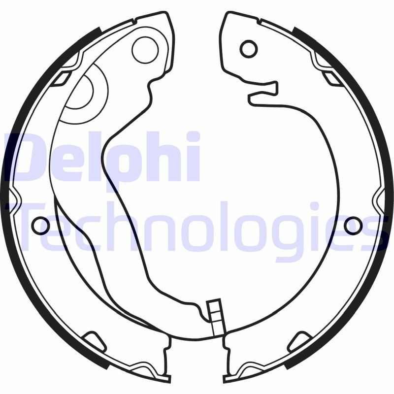 DELPHI LS2051: Piduriklotside komplekt, seisupidur