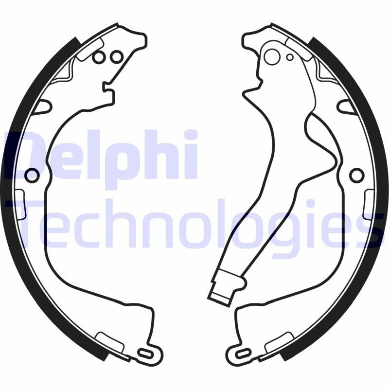 DELPHI LS2056: Piduriklotside komplekt, seisupidur