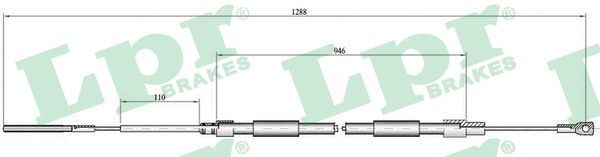 LPR A1048P: Piduriketas Ø: 286mm, täis, Ø: 286mm