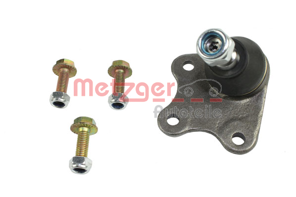 METZGER 87004912: Traggelenk Vorderachse rechts, unten, mit Anbau-/Befestigungsmaterial, spareparts