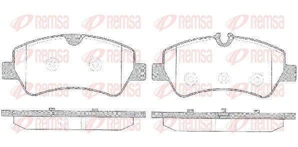 REMSA 1521.00: Kit pastiglie freni Assale posteriore