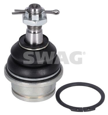 SWAG 82 94 2626: Articulatie sarcina / ghidare Axa fata stanga, deasupra, Axa fata dreapta, 18mm, cu piuliță crenelată și șplint, cu inel siguranta