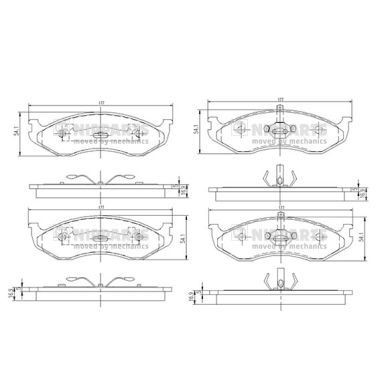 NIPPARTS J3600307: Piduriklotsid