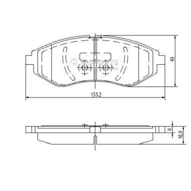 NIPPARTS J3600911: Piduriklotsid Esisild