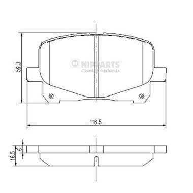 NIPPARTS J3602090: Piduriklotsid