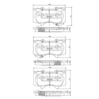 NIPPARTS J3602109: Piduriklotsid Esisild