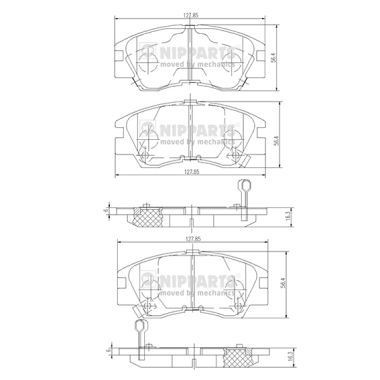 NIPPARTS J3605027: Piduriklotsid Esisild