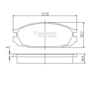 NIPPARTS J3611032: Piduriklotsid