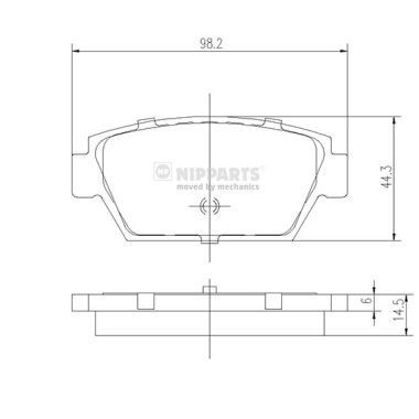 NIPPARTS J3615000: Piduriklotsid