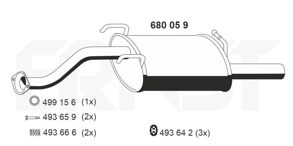 ERNST 680059: Lõppsummuti 1120mm
