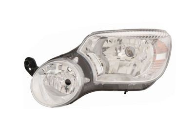 VAN WEZEL 7606963M: Far stanga, H7, H4, fara caractere, cu motor reglaj LWR, Culoare lumina semnalizator: transparent
