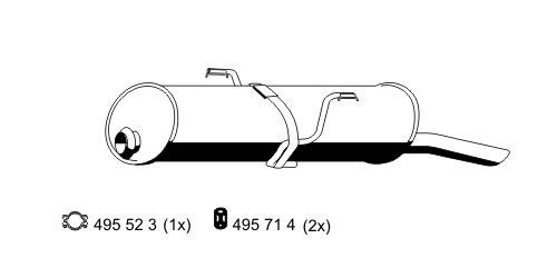ERNST 500227: Lõppsummuti 840mm