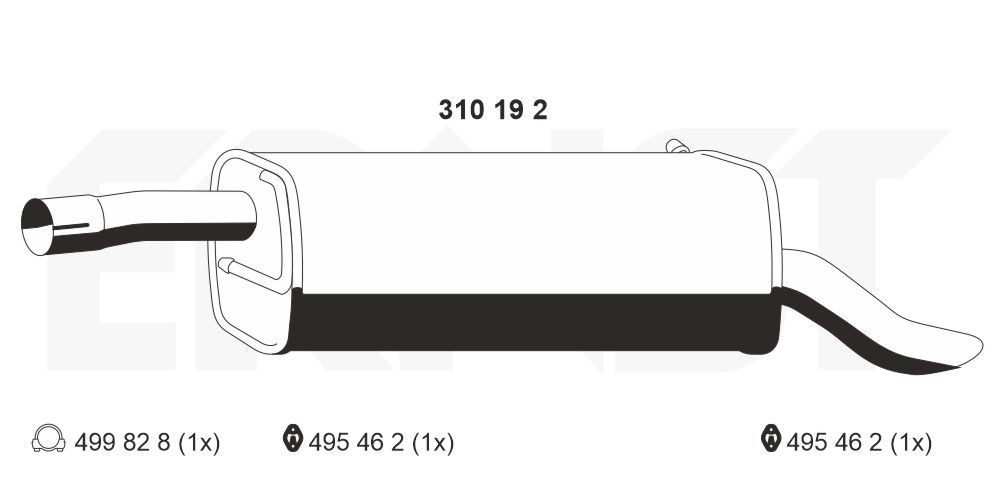ERNST 310192: Lõppsummuti 980mm