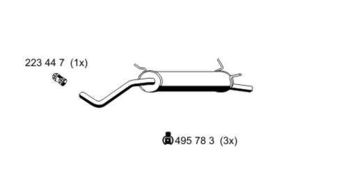 ERNST 530088: Toba esapament finala 1280mm