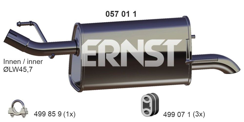 ERNST 057011: Lõppsummuti 730mm