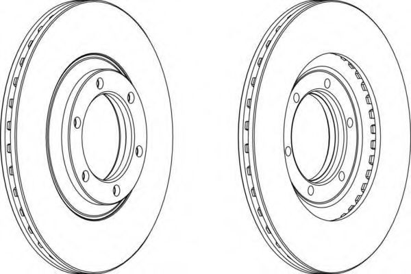 FERODO DDF356-1: Disc de frână Ř: 251mm, ventilat
