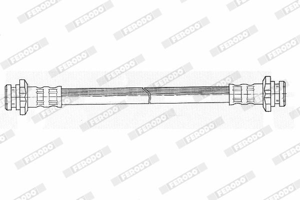 FERODO DDF1425-1: Piduriketas Ø: 255mm, täis