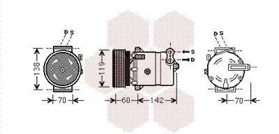 VAN WEZEL 1700K383: Compresor AC