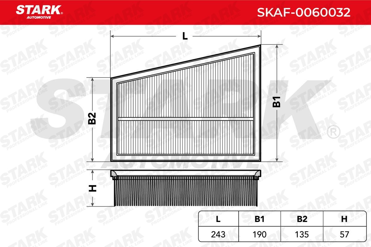 STARK SKAF-0060032: Õhufilter