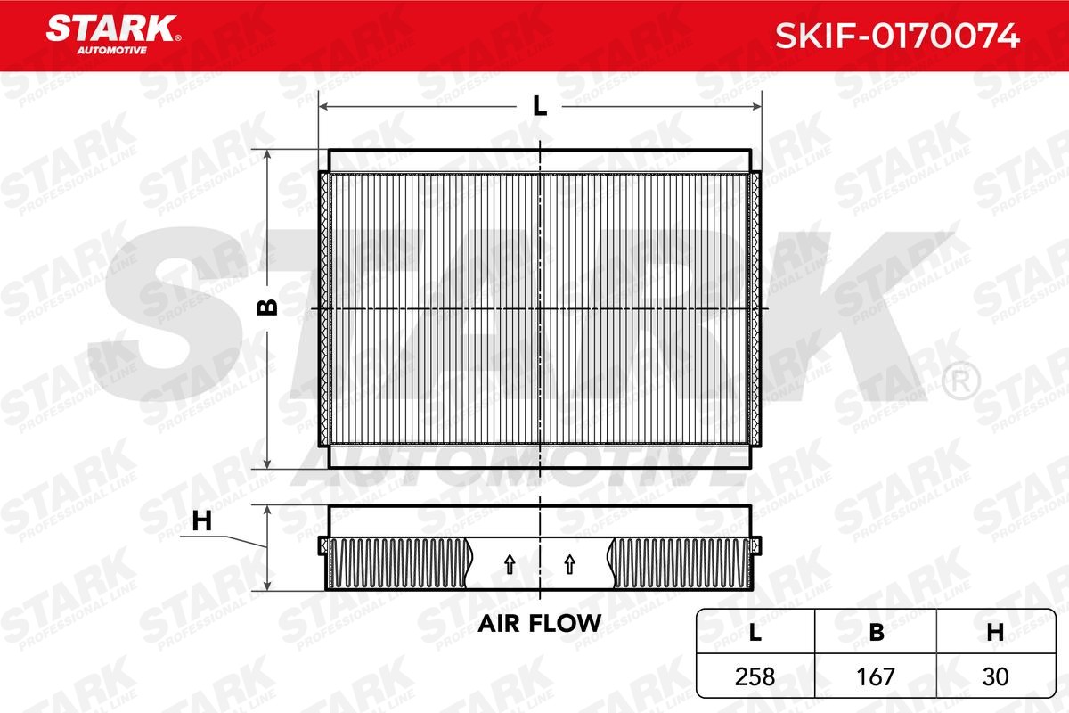 STARK SKIF-0170074: Filter, salongiõhk Partikkelfilter