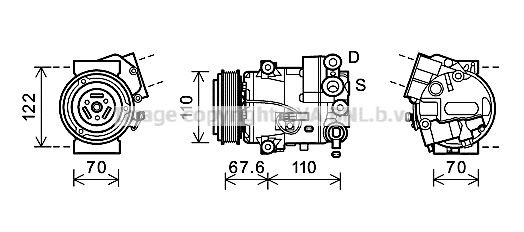 PRASCO OLK605: Compresor AC