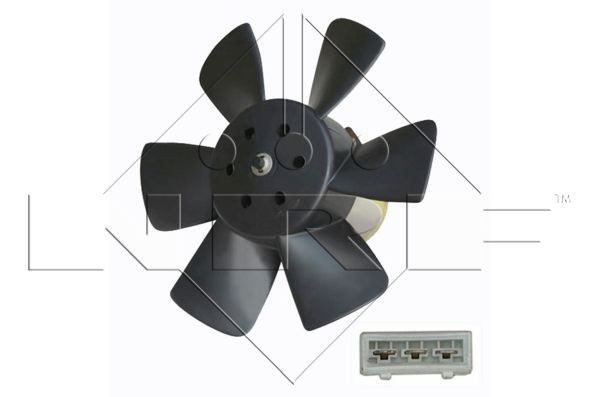 NRF 47429: Radiaatori ventilaator 280mm, ilma jahutusventilaatoriraamita(lenk)