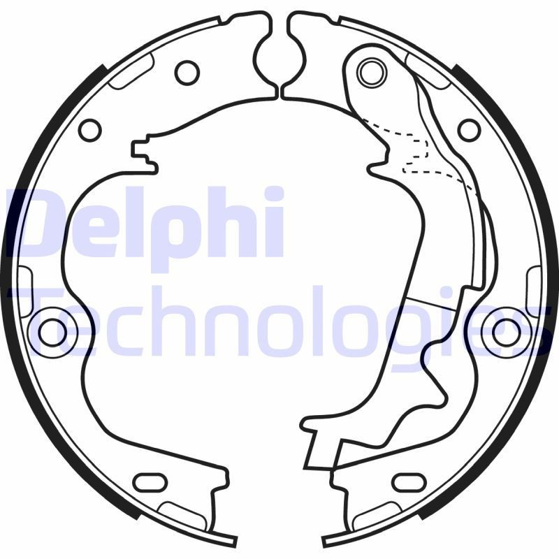 DELPHI LS2083: Piduriklotside komplekt, seisupidur