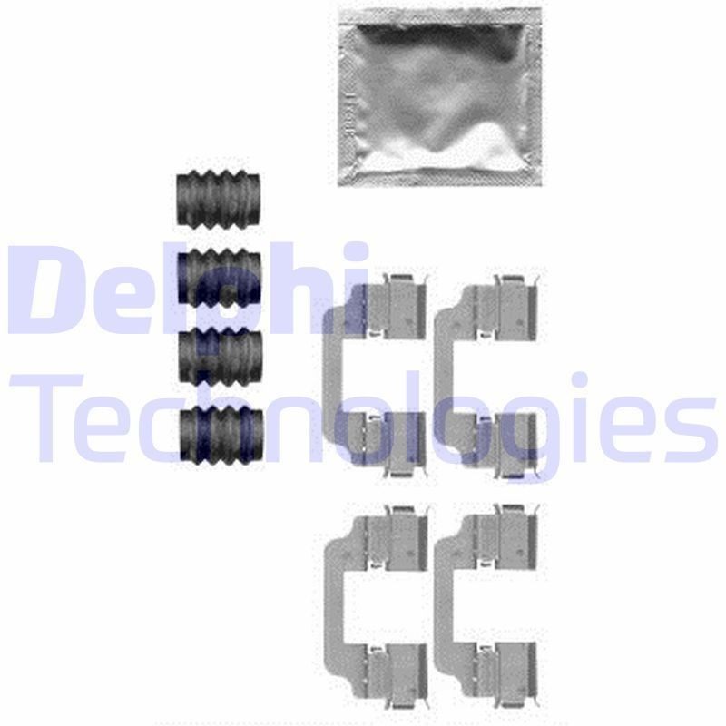 DELPHI LX0576: Lisakomplekt, ketaspiduriklotsid