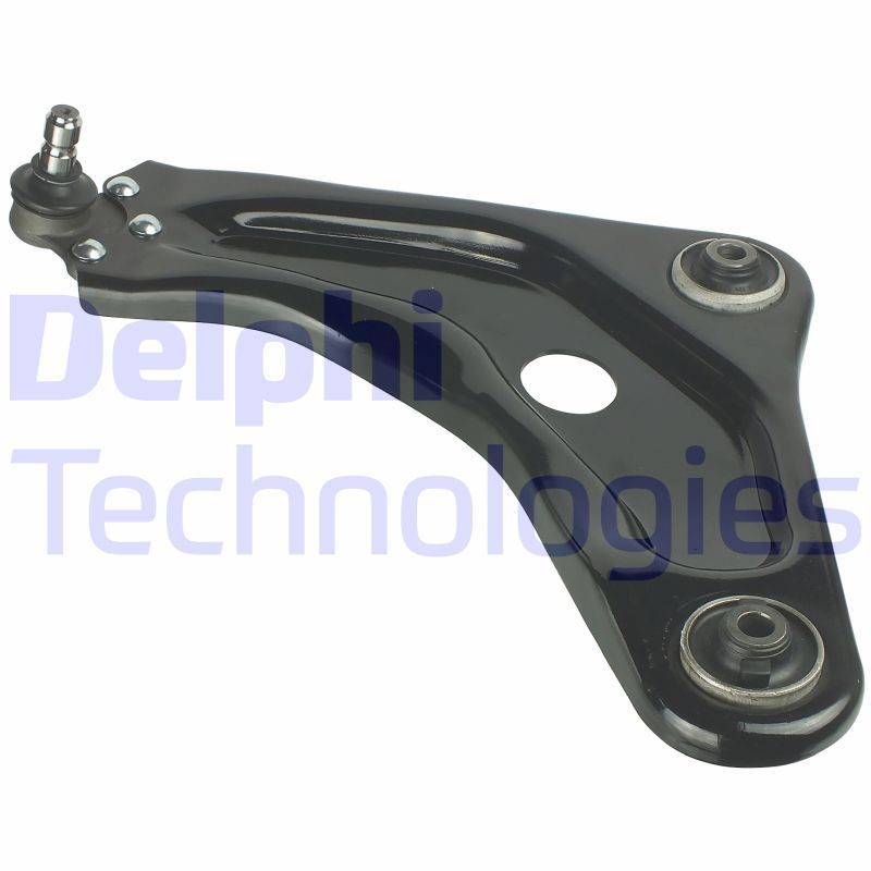 DELPHI TC2705: Brat, suspensie roata stanga, partea de jos, tabla de otel, cu articulatie de sarcina/ghidare