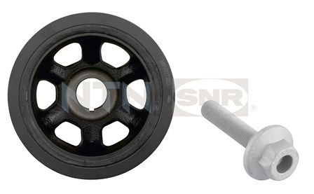 SNR DPF351.00K1: Fulie curea, arbore cotit cu bucsa de cauciuc