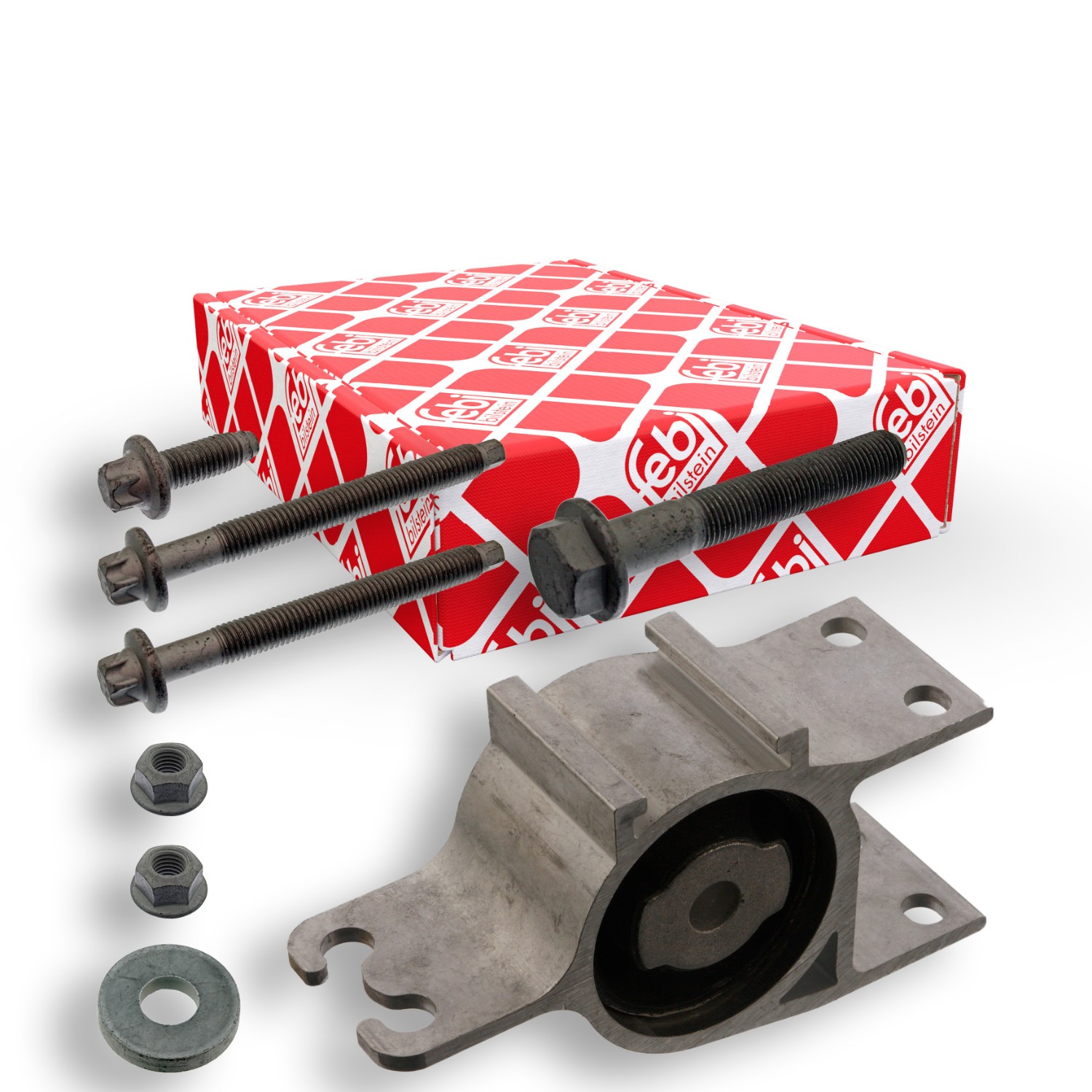 FEBI BILSTEIN 44172: Suport, trapez Axa fata stanga, spate, cu material de atașare/fixare, cu material de prindere