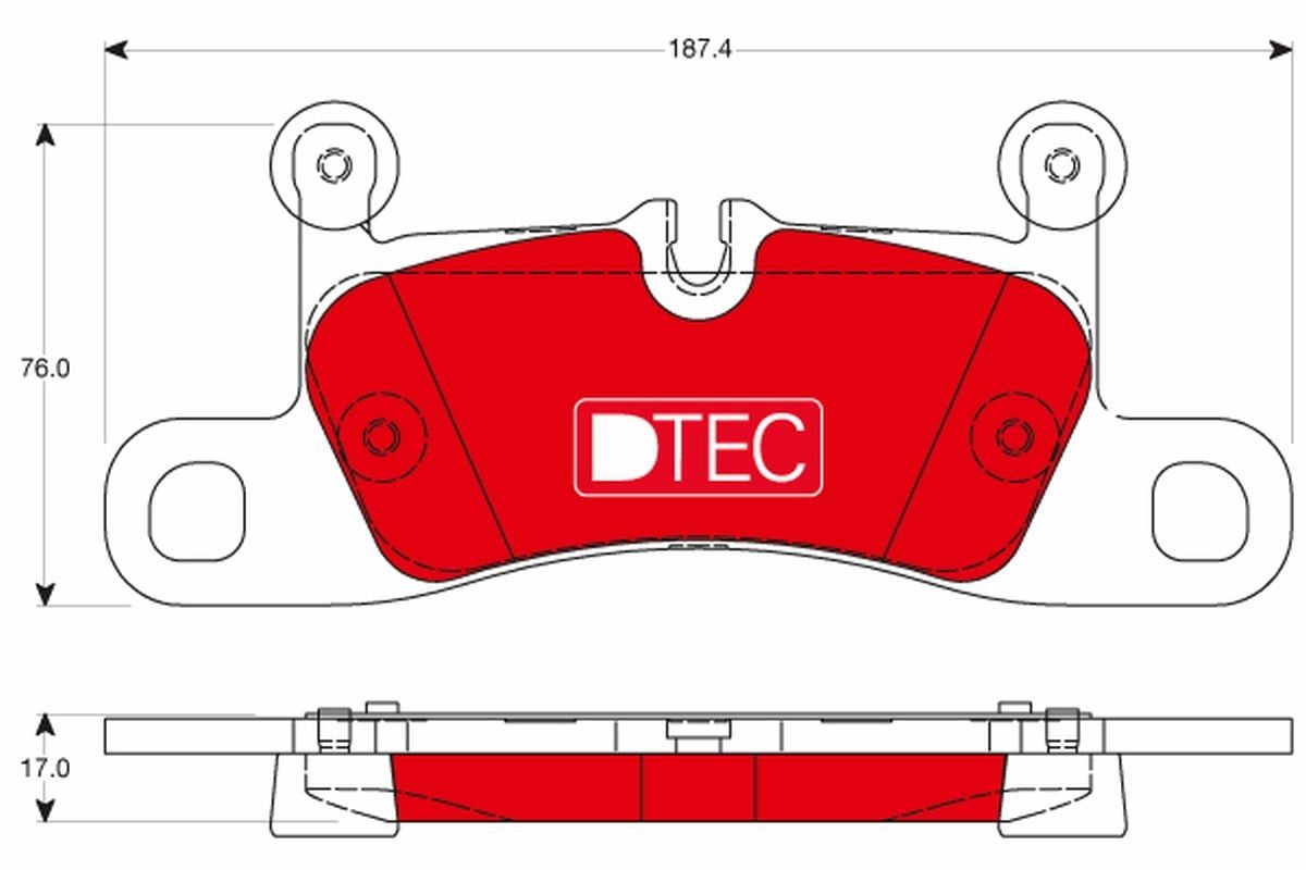 TRW GDB1875DTE: Piduriklotsid DTEC COTEC