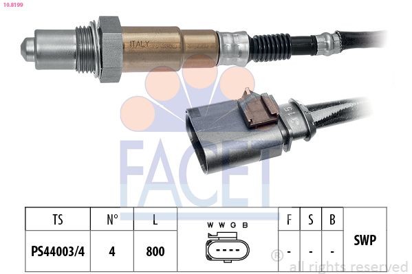 FACET 10.8199: Lambda andur Made in Italy - OE Equivalent