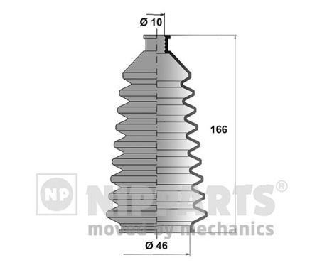 NIPPARTS J2848000: Ansamblu burduf, directie punte fata
