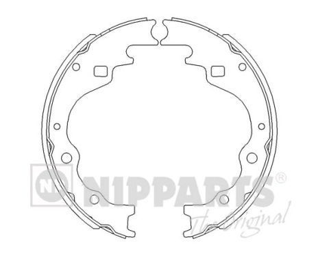 NIPPARTS J3503025: Piduriklotside komplekt