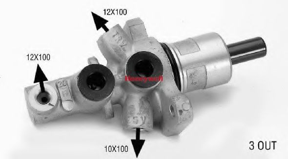BENDIX 133029B: Peapiduri silinder 25,4mm