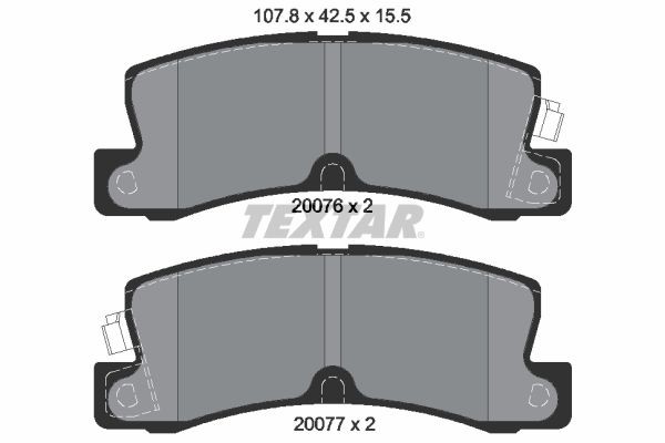 TEXTAR 2007601: Piduriklotsid