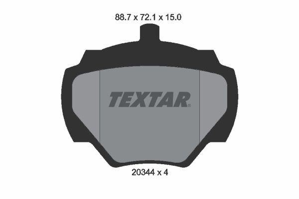 TEXTAR 2034402: Piduriklotsid