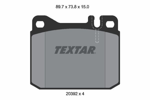 TEXTAR 2039201: Piduriklotsid