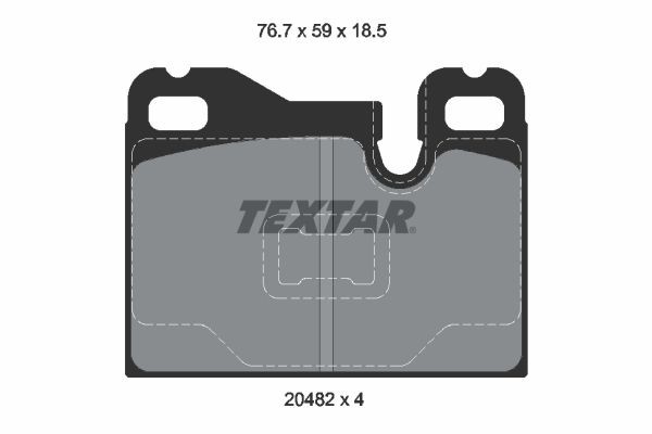 TEXTAR 2048201: Piduriklotsid