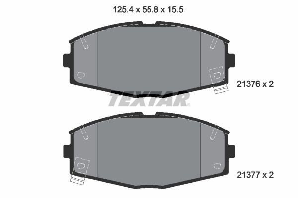 TEXTAR 2137601: Piduriklotsid